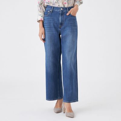 ＜TRANSWORK (Women)＞【ウォッシャブル】ストレッチデニム