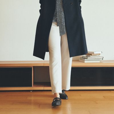 ＜TRANSWORK (Women)＞【ウォッシャブル】ピーチツイルパンツ