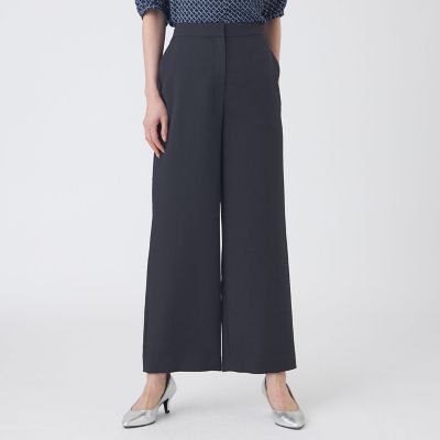 ＜TRANSWORK (Women)＞【ＵＶ対策・着用しわ軽減・ウォッシャブル】エアリーコードレーンパンツ