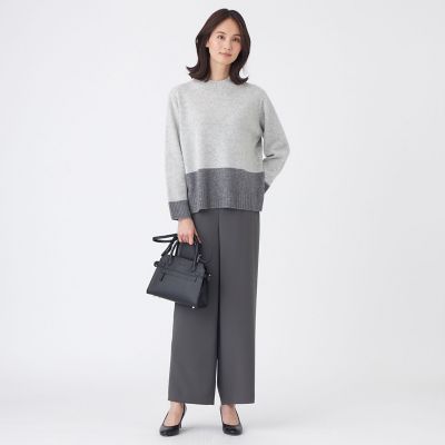 ウォッシャブル】ソフトダブルクロスパンツ | TRANSWORK (Women