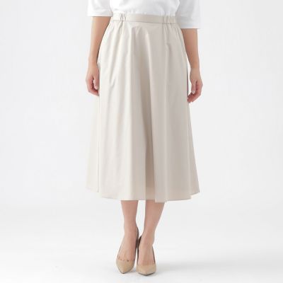 ＜TRANSWORK (Women)＞【ウォッシャブル】【セットアップ対応】ストレッチタフタスカート