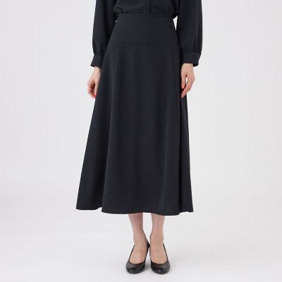 ＜TRANSWORK (Women)＞【ウォッシャブル・ＵＶ・防しわ】ストレッチジョーゼットスカート