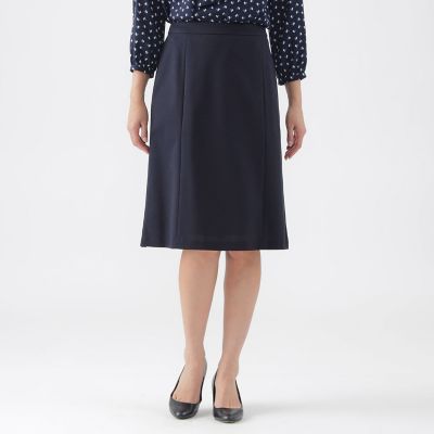 ＜TRANSWORK (Women)＞【美シリーズ】【ウォッシャブル】【セットアップ対応】トリアセスビンモクロディスカート