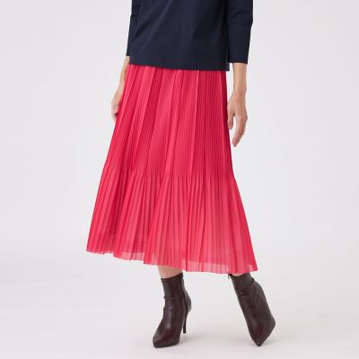 ＜TRANSWORK (Women)＞【ウォッシャブル】シアートリコットスカート