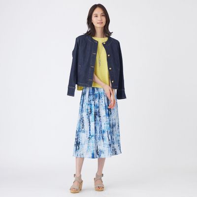ウォッシャブル】スプラッシュプリントスカート | TRANSWORK (Women