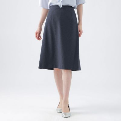 ＜TRANSWORK (Women)＞【美シリーズ】【セットアップ対応】【吸水速乾】【接触冷感】【防しわ】【ウォッシャブル】エバレットクロススカート