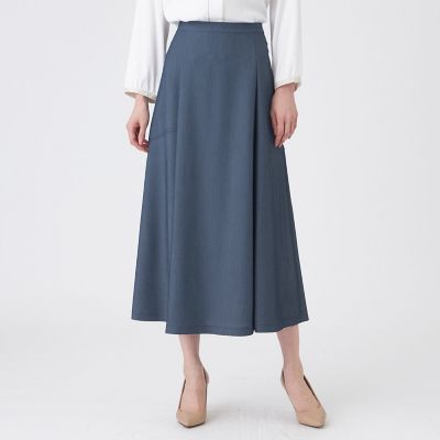 ＜TRANSWORK (Women)＞【ウォッシャブル】ソフトジーニースカート