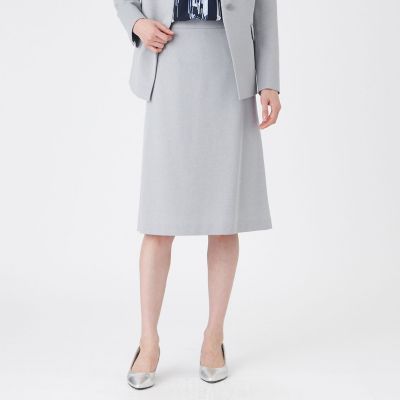 ＜TRANSWORK (Women)＞【美シリーズ・ウォッシャブル】トリアセスビンダイヤゴナルスカート