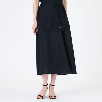 ＜TRANSWORK (Women)＞【ウォッシャブル】【接触冷感】【吸水速乾】ハイカウントワルツスカート