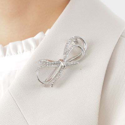 ＜TRANSWORK (Women)＞リボン型ブローチ