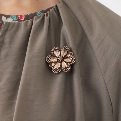 ＜TRANSWORK (Women)＞フェルトフラワーブローチ