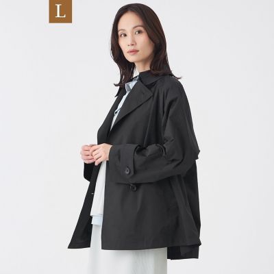 ＜TRANSWORK L (Women/大きいサイズ)＞【Ｌ】【はっ水・ウォッシャブル】ＳＯＬＯＴＥＸタフタコート