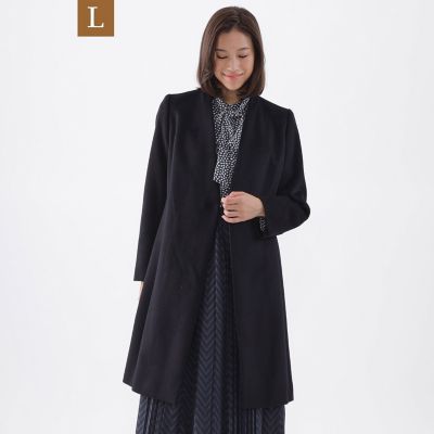 ＜TRANSWORK L (Women/大きいサイズ)＞【Ｌ】ウールカシミヤビーバーコート