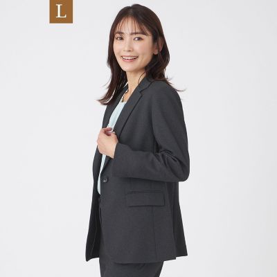 新品トランスワーク　春夏オリエンタルクロステーラードジャケット38黒35200円 L】【美シリーズ】【ウォッシャブル】テクニカルツイルジャージ