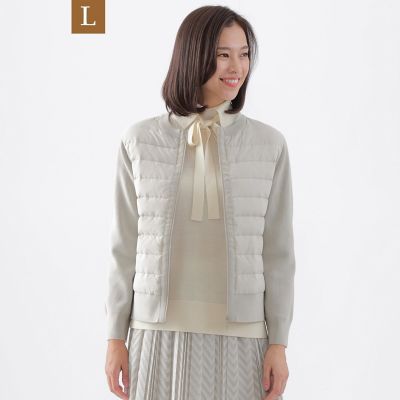 ＜TRANSWORK L (Women/大きいサイズ)＞【Ｌ】【ウォッシャブル】ダウンコンビニットブルゾン