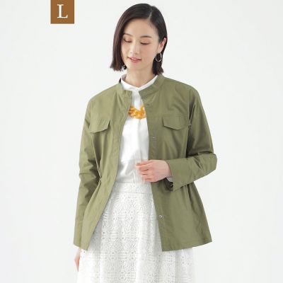 ＜TRANSWORK L (Women/大きいサイズ)＞【Ｌ】【はっ水】【ＵＶ対策】【ウォッシャブル】カミフスタンドカラーブルゾン