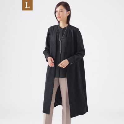 ＜TRANSWORK L (Women/大きいサイズ)＞【Ｌ】【ウォッシャブル】ストレッチスエードジャンパースカート