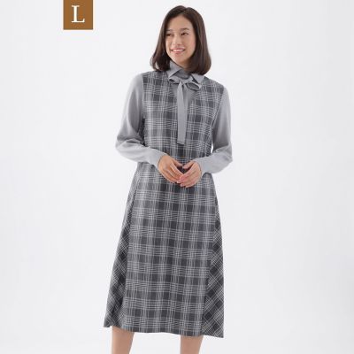 ＜TRANSWORK L (Women/大きいサイズ)＞【Ｌ】【ウォッシャブル】ストレッチツイルジャンパースカート