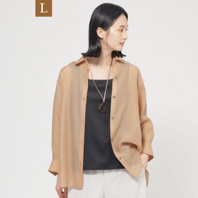 ＜TRANSWORK L (Women/大きいサイズ)＞【Ｌ】【ＷＥＢ・一部店舗限定】【ウォッシャブル】グレーンシアーサテン