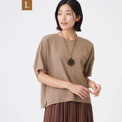 ＜TRANSWORK L (Women/大きいサイズ)＞【Ｌ】【吸水速乾・接触冷感・ＵＶ・ウォッシャブル】ファンクションデシントップス