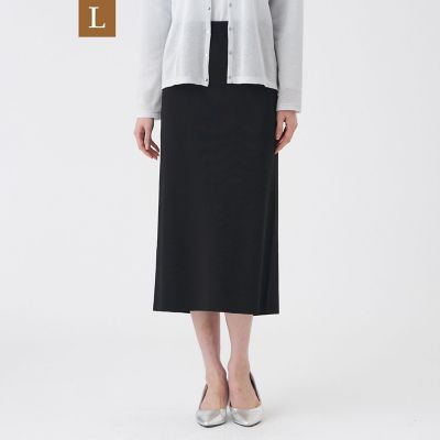 ＜TRANSWORK L (Women/大きいサイズ)＞【Ｌ】【ウォッシャブル】ＳＥＴ－ＵＰ　ＫＮＩＴスカート