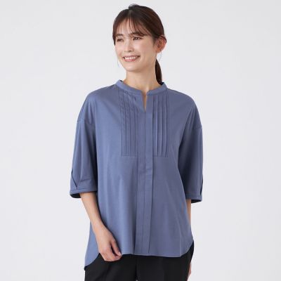 L】【ウォッシャブル】60／－コットンスムースカットソー