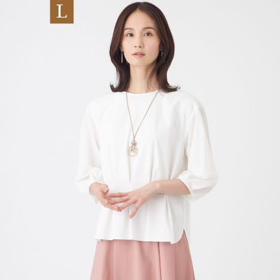 ＜TRANSWORK L (Women/大きいサイズ)＞【Ｌ】【吸水速乾・抗菌防臭・ウォッシャブル】コンパクトポンチカットソー