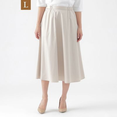 ＜TRANSWORK L (Women/大きいサイズ)＞【Ｌ】【ウォッシャブル】【セットアップ対応】ストレッチタフタスカート
