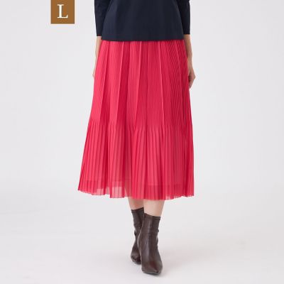 ＜TRANSWORK L (Women/大きいサイズ)＞【Ｌ】【ウォッシャブル】シアートリコットスカート