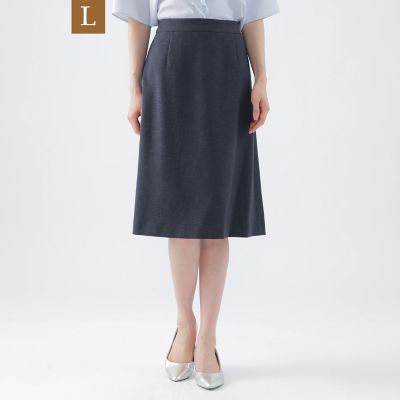 ＜TRANSWORK L (Women/大きいサイズ)＞【Ｌ】【美シリーズ】【セットアップ対応】【吸水速乾】【接触冷感】【防しわ】【ウォッシャブル】エバレットクロススカート