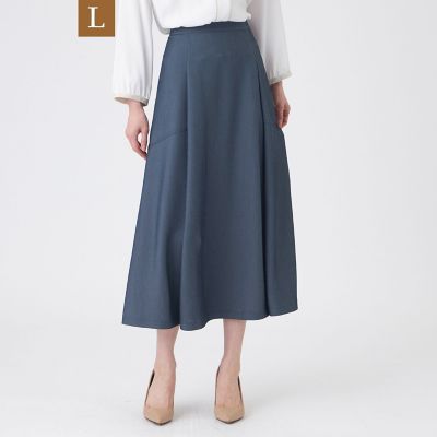 ＜TRANSWORK L (Women/大きいサイズ)＞【Ｌ】【ウォッシャブル】ソフトジーニースカート