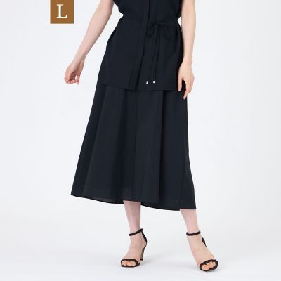 ＜TRANSWORK L (Women/大きいサイズ)＞【Ｌ】【ウォッシャブル】【接触冷感】【吸水速乾】ハイカウントワルツスカート