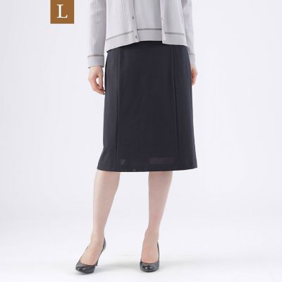 ＜TRANSWORK L (Women/大きいサイズ)＞【Ｌ】【美シリーズ】【セットアップ対応】【ウォッシャブル】トリアセスビンポンチスカート