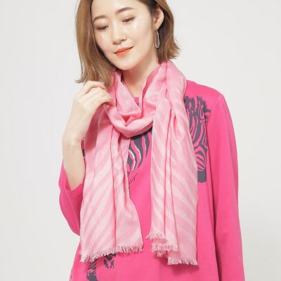 美品 chloe カシミヤ100% ボルドー マフラー クロエ ストール 赤
