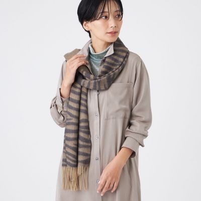 ウォッシャブル】ジャカードウールストール | EVEX by KRIZIA (Women