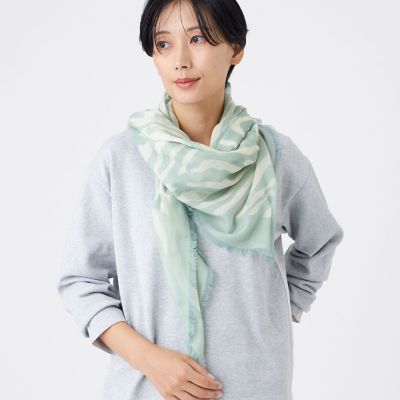 ウォッシャブル】ヘリンボンゼブラストール | EVEX by KRIZIA (Women