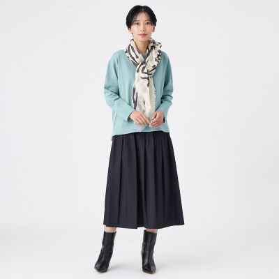 ウォッシャブル】ヘリンボンゼブラストール | EVEX by KRIZIA (Women