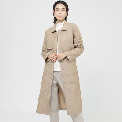 ＜EVEX by KRIZIA (Women)＞【カタログ掲載品】【ウォッシャブル】シャンブレータフタロングコート