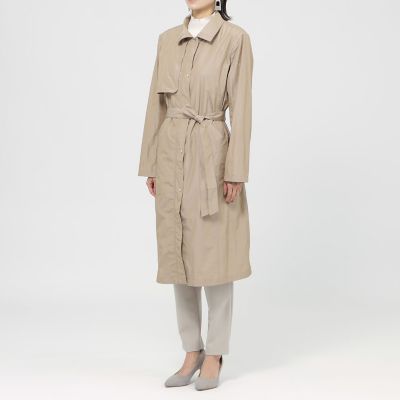 カタログ掲載品】【ウォッシャブル】シャンブレータフタロングコート