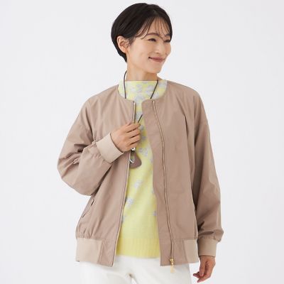 ＜EVEX by KRIZIA (Women)＞【はっ水・マシンウォッシャブル】グレイスメモリーノーカラーブルゾン