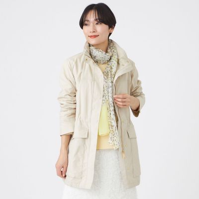 花粉対策・はっ水・ウォッシャブル】ポランタフタミドルコート | EVEX