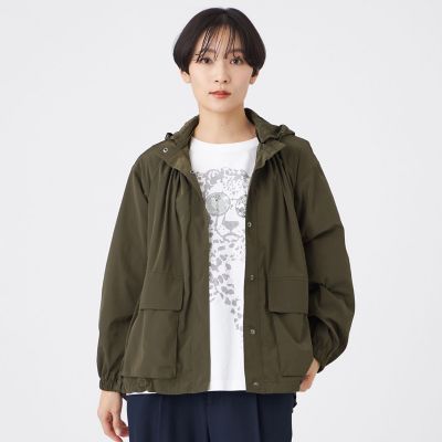 ＜EVEX by KRIZIA (Women)＞【花粉対策・はっ水・ウォッシャブル】ポランタフタギャザーブルゾン