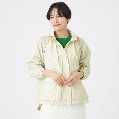 ＜EVEX by KRIZIA (Women)＞【花粉対策・ウォッシャブル】プリントポランタフタギャザーブルゾン