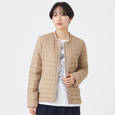 ウォッシャブル】ノーカラーライトダウン | EVEX by KRIZIA (Women