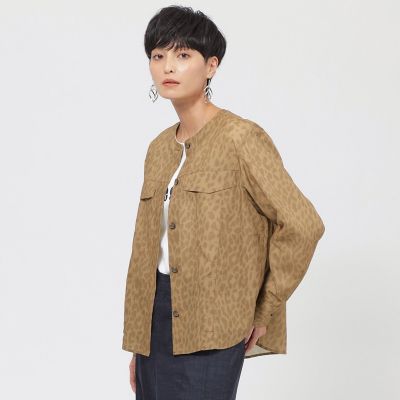 ＜EVEX by KRIZIA (Women)＞【ウォッシャブル】パンサープリントシャツジャケット