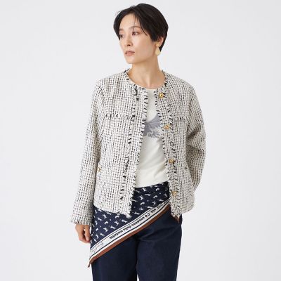 カタログ掲載】ミックスツイードジャケット | EVEX by KRIZIA (Women