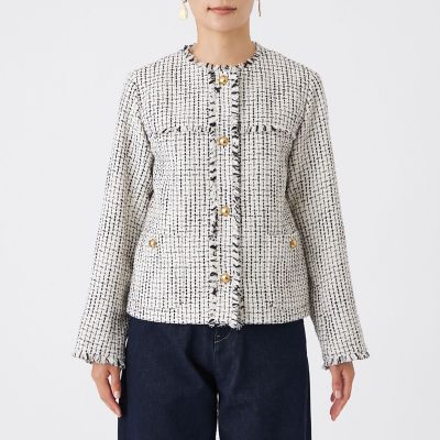 カタログ掲載】ミックスツイードジャケット | EVEX by KRIZIA (Women