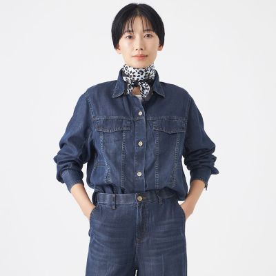マシンウォッシャブル】ラメソフトデニムジャケット | EVEX by KRIZIA