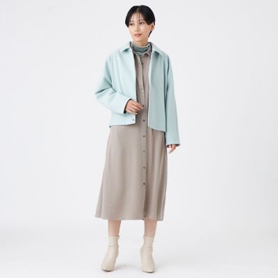 カタログ掲載】【ウォッシャブル】ウールライクジャージ ブルゾン