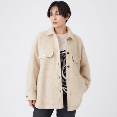 ＜EVEX by KRIZIA (Women)＞【カタログ掲載】ラメスライバーシャツジャケット